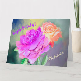 Fina handmålade ro för speciella tillfällen kort