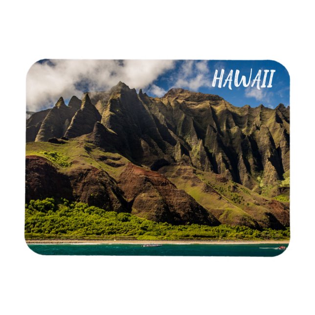 Fina Hawaii Mountains Magnet (Horisontell)
