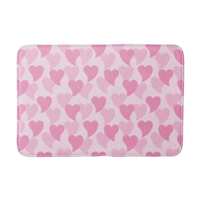 Fina Hearts Seamless Mönster Badrumsmatta (Framsidan)