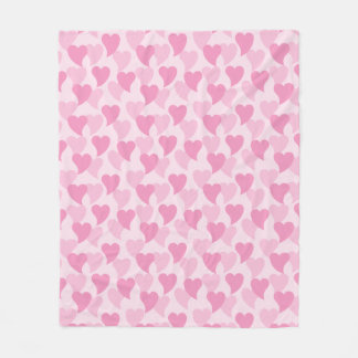 Fina Hearts Seamless Mönster Fleecefilt