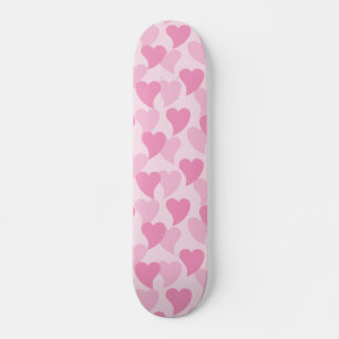 Fina Hearts Seamless Mönster Mini Skateboard Bräda 18,5 Cm
