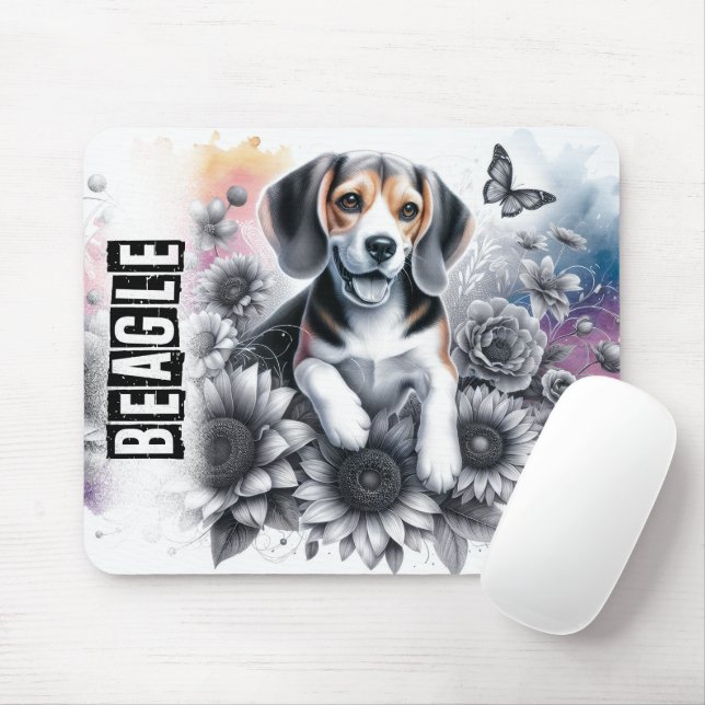 Fina Hundraser/Beagle Hund Musmatta (Med mus)