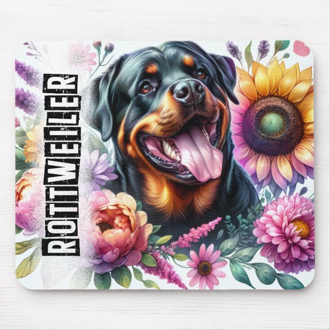 Fina Hundraser/Rottweilrt Hund Musmatta (Framsidan)