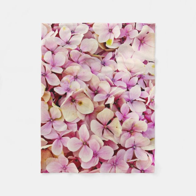 Fina Hydrangea Flowers Fleecefilt (Framsidan)