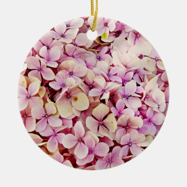 Fina Hydrangea Flowers Julgransprydnad Keramik (Framsidan)