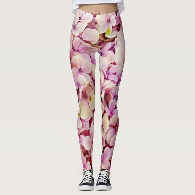 Fina Hydrangea Flowers Leggings (Framsida)