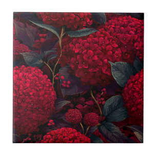 Fina Hydrangeasbrickor för baddekoration Kakelplatta