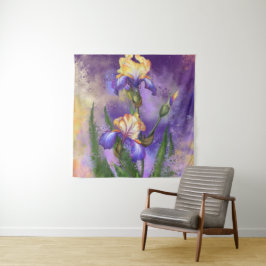 Fina Iris Flowers Tapestry