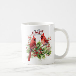 Fina kardinaler - vi är alltid med dig kaffemugg