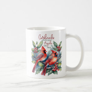 Fina kardinaler visas när Änglar är nära Kaffemugg