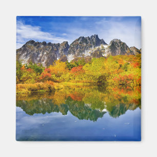 Fina Land bergsfoto Magnet