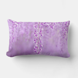 Fina Lavender-blommor Lumbar Pillow Lumbarkudde