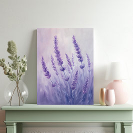 Fina Lavender Pastel Illustration Canvastryck