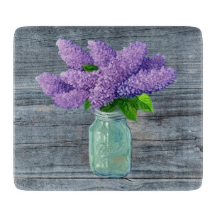 Fina Lilacs i Rustic Mason Burk