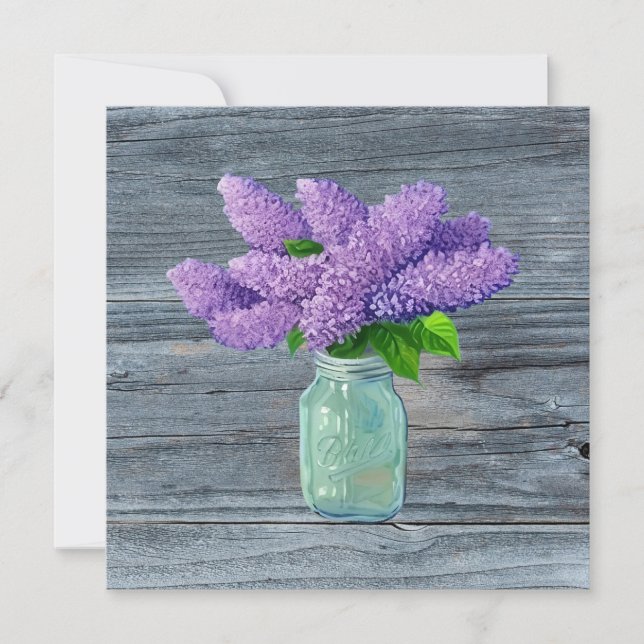 Fina Lilacs i Rustic Mason Burk (Framsida)