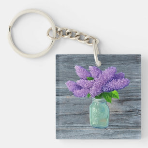Fina Lilacs i Rustic Mason Burk