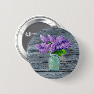 Fina Lilacs i Rustic Mason Burk Knapp