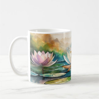 Fina Lotus blommor mugg