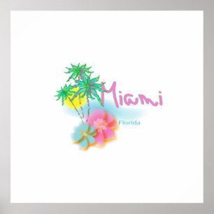 Fina Miami, Florida, Handflatan Poster