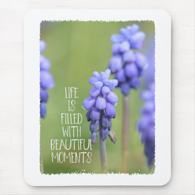 Fina Moments Lila blommor Musmatta (Framsidan)