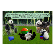 Fina Panda Scripture Psalms 16:11: Glossy