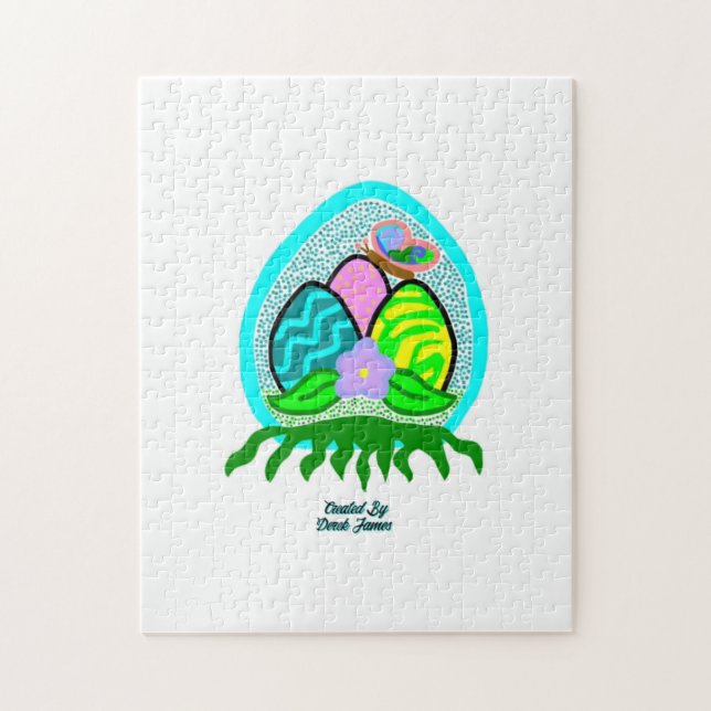 Fina Påskägg Pussel 28 cm x 35,5 cm (Vertikal)