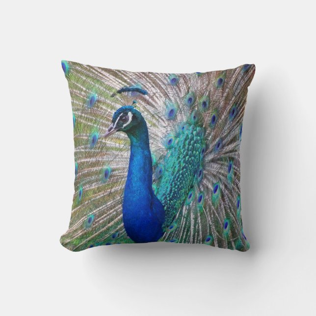 Fina Peacock Decorative Dekorativ kudde (Framsida)