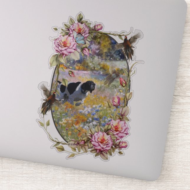 Fina pekare med fasaner klistermärken (Detalj)