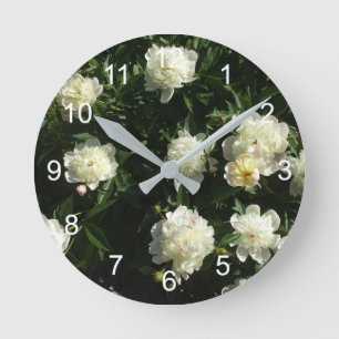 Fina Peonies Rund Klocka