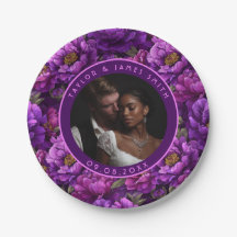 Fina Peonies Tallrikar för Bröllopsfest