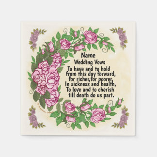 Fina Ro Bröllop Vows napkins Pappersservett