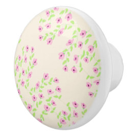 Fina Rosa Blommigt Handtag