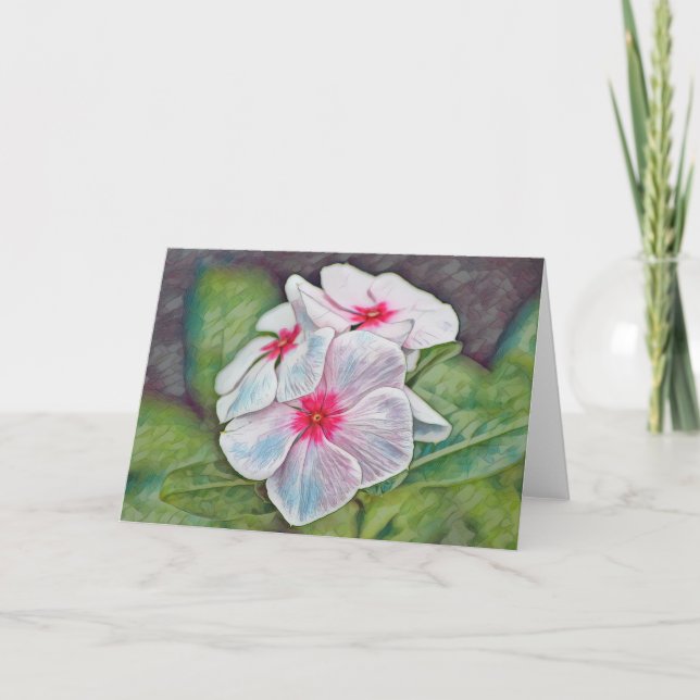 Fina Rosa Flowers Art Note Card Kort (Framsida)