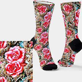 Fina Rosa Flowers & Pearls Metallic 3D-effekt