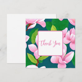 Fina Rosa Magnolia Flowers Tack Kort