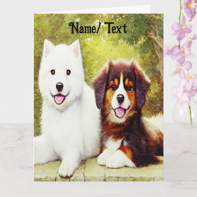 Fina Samoyed & English Shepherd Valps Kort (Orkide)