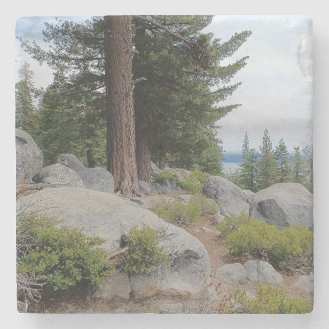 Fina Sjö Tahoe Scenery Stenunderlägg (Framsidan)