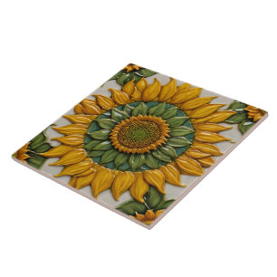 Fina solblommor Popular Collection Kakelplatta