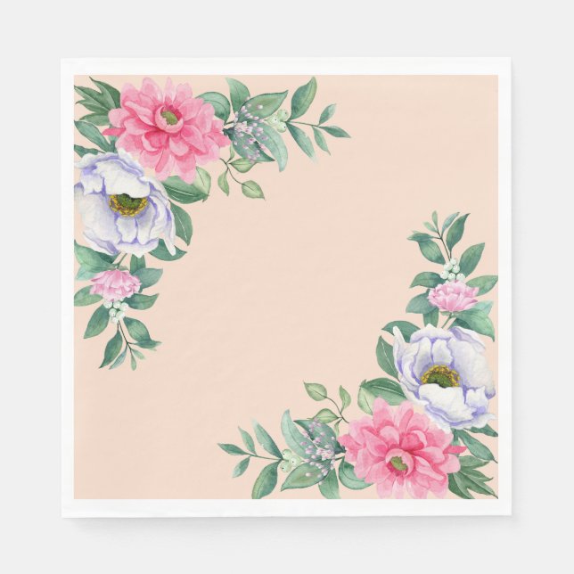 Fina sommarträdgårdsmästare Garden Party Pappersservett (Framsidan)