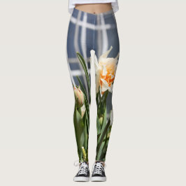 Fina, söta daffodils vår leggings