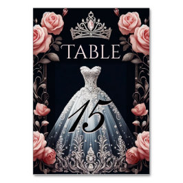 Fina spanska Quinceañera Ro Bordsnummer