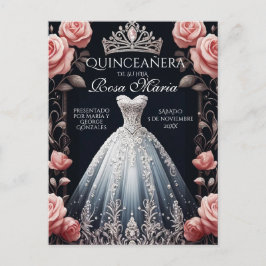 Fina spanska Quinceañera Ro Vykort