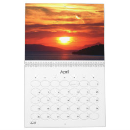 Fina Sunset-foton Kalender