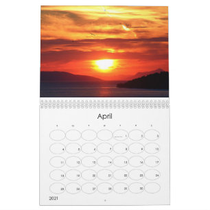 Fina Sunset-foton Kalender