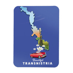 Fina Transnistrien karta Magnet