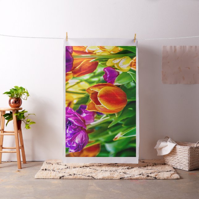 Fina Tulip Flowers i Vår Tyg (In Situ)