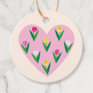 Fina tulpaner. Favorittaggar Gåvor Etiketter