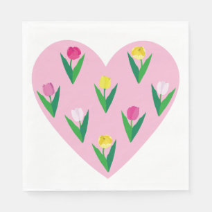 Fina tulpaner. pappersservett