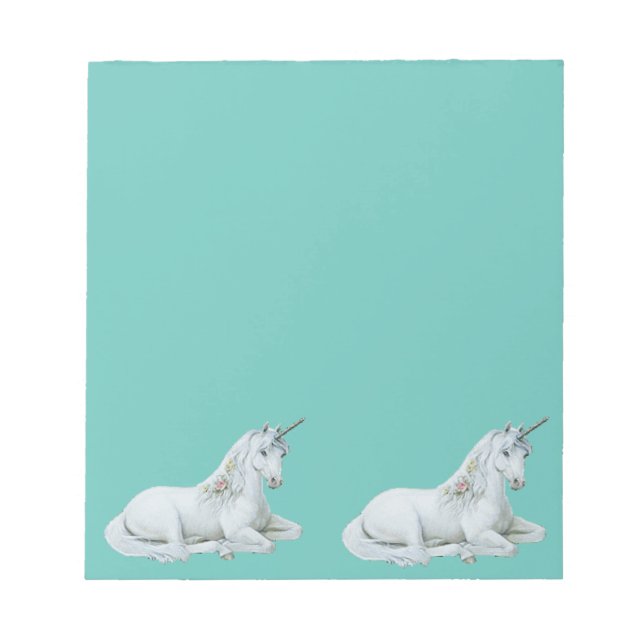 Fina Unicorns Resting Anteckningsblock (Framsida)