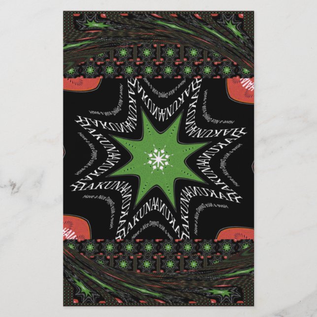 Fina, vitroande stjärnor, bakgrund Skriv ut vektor Brevpapper (Framsida)